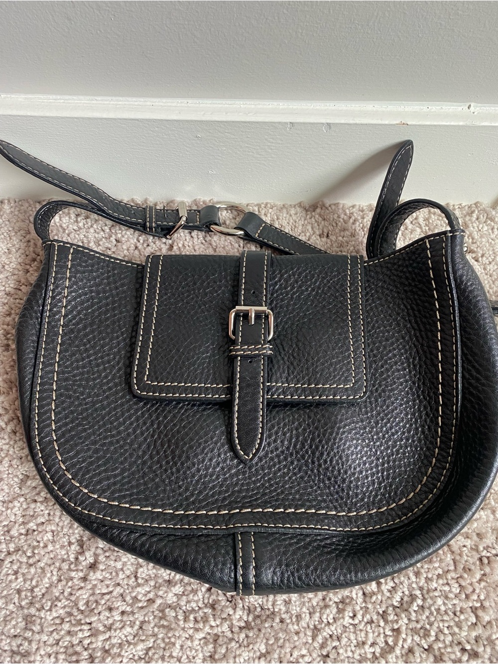 Cole Haan Pebble Leather Messenger Bag